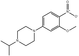 1-(1-methylethyl)-4-[3-(methyloxy)-4- nitrophenyl]piperazine 结构式