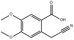 2-(氰甲基)-4,5-二甲氧基苯甲酸 结构式