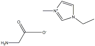 1-乙基-3-甲基咪唑氨基乙酸鎓盐 结构式