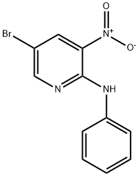 5-BROMO-3-NITRO-N-PHENYLPYRIDIN-2-AMINE 结构式