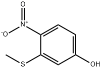 PHENOL, 3-(METHYLTHIO)-4-NITRO- 结构式