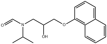 N-[2-羟基-3-(1-萘氧基)丙基]-N-(1-甲基乙基)甲酰胺 结构式