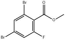 2,4-二溴-6-氟苯甲酸甲酯 结构式