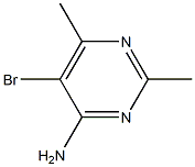 5-Bromo-2,6-dimethylpyrimidin-4-amine 结构式