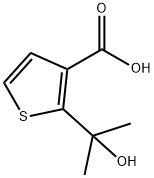 2-(2-hydroxypropan-2-yl)thiophene-3-carboxylicacid 结构式