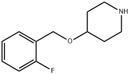 4-(2-fluorobenzyloxy)piperidine 结构式