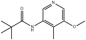 N-(5-Methoxy-4-methylpyridin-3-yl)pivalamide 结构式