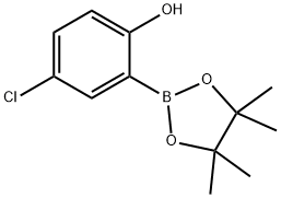 5-氯-2-羟基苯硼酸频那醇酯 结构式