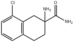 2-amino-8-chloro-1,2,3,4-tetrahydro-2-Naphthalenecarboxamide 结构式