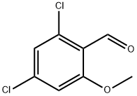 2,4-二氯-6-甲氧基苯甲醛 结构式