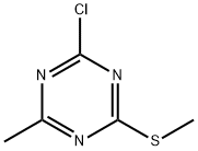 2-Chloro-4-methyl-6-(methylsulfanyl)-1,3,5-triazine 结构式
