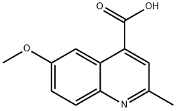 6-Methoxy-2-methyl-quinoline-4-carboxylic acid 结构式