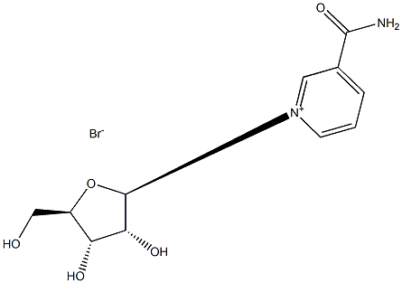 3-(氨基羰基)-1-BETA-D-呋喃核糖基吡啶溴化物 结构式