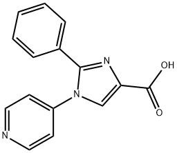 2-Phenyl-1-(pyridin-4-yl)-1H-imidazole-4-carboxylic acid 结构式