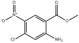 2-氨基-4-氯-5-硝基苯甲酸甲酯 结构式