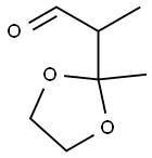 2-(2-Methyl-1,3-dioxolan-2-yl)propanal 结构式