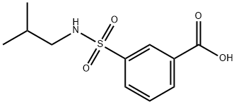3-[(2-甲基丙基)氨磺酰基]苯甲酸 结构式
