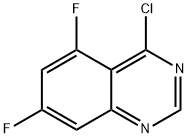 4-氯-5,7-二氟喹唑啉 结构式