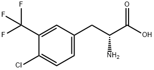 4-Chloro-3-(trifluoromethyl)-D-phenylalanine 结构式