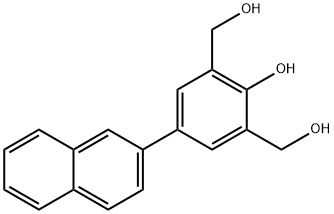 1,3-Benzenedimethanol, 2-hydroxy-5-(2-naphthalenyl)-
 结构式