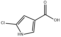 [5-CHLORO-1H-PYRROLE-3-CARBOXYLIC ACID] 结构式