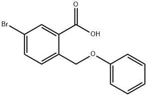 5-溴-2-(苯氧基甲基)苯甲酸 结构式