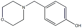 4-(吗啉代甲基)苯酚 结构式