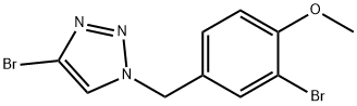 4-bromo-1-(3-bromo-4-methoxybenzyl)-1H-1,2,3-triazole 结构式