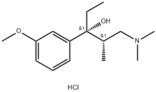 (2S,3R)-1-(二甲基氨基)-3-(3-甲氧基苯基)-2-甲基戊-3-醇盐酸盐 结构式