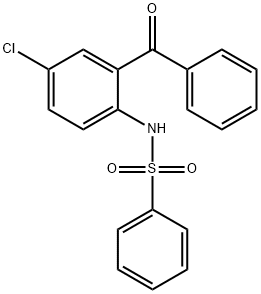 N-[4-chloro-2-(phenylcarbonyl)phenyl]benzenesulfonamide 结构式
