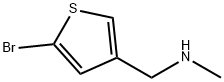 5-溴-N-甲基-3-噻吩甲胺 结构式