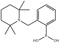 2-[(2,2,6,6-四甲基-1-哌啶基)甲基]苯硼酸 (含不同量酸酐) 结构式