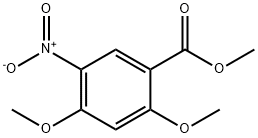 2,4-二甲氧基-5-硝基苯甲酸甲酯 结构式
