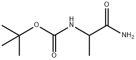 叔-丁基 (1-AMINO-1-OXOPROPAN-2-YL)氨基甲酸酯 结构式