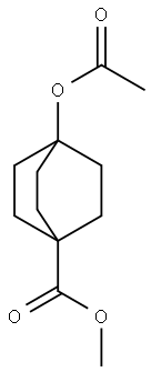 methyl 4-acetoxybicyclo[2.2.2]octane-1-carboxylate 结构式