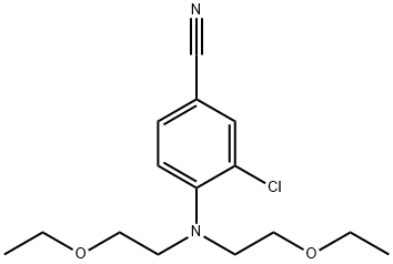 4-[bis(2-ethoxyethyl)amino]-3-chlorobenzonitrile 结构式