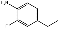 4-乙基-2-氟苯胺 结构式