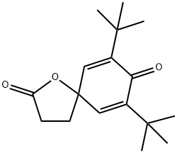 7,9-二叔丁基-1-氧杂螺[4.5]癸-6,9-二烯-2,8-二酮 结构式