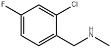 1-(2-氯-4-氟苯基)-N-甲基甲胺 结构式