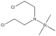 2-chloro-N-(2-chloroethyl)-N-trimethylsilyl-ethanamine 结构式