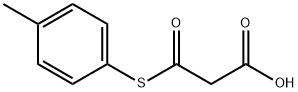 3-氧代-3-对甲苯巯基丙酸 结构式