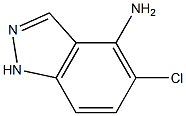 5-氯-1H-吲唑-4-胺 结构式