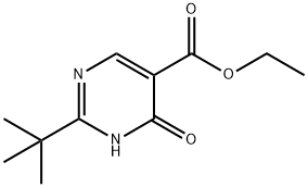 ethyl 2-tert-butyl-1,6-dihydro-6-oxopyrimidine-5-carboxylate 结构式