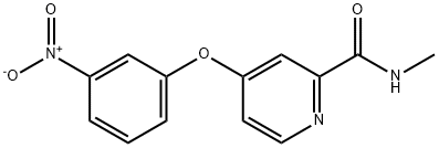 N-methyl-4-(3-nitrophenoxy)-2-Pyridinecarboxamide 结构式