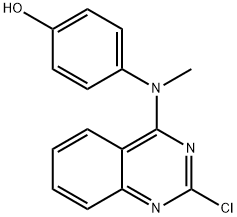 2-氯-N-(羟苯基)-N-甲基喹唑啉-4胺 结构式