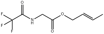 (E)-But-2-en-1-yl 2-(2,2,2-trifluoroacetamido)acetate 结构式