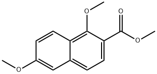 methyl 1,6-dimethoxynaphthalene-2-carboxylate 结构式