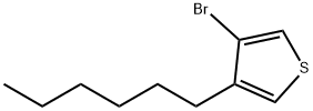 3-溴-4-己基噻吩 结构式