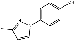 4-(3-甲基-1H-吡唑-1-基)苯酚 结构式