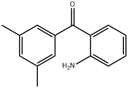 (2-氨基苯基)(3,5-二甲基苯基)甲酮 结构式